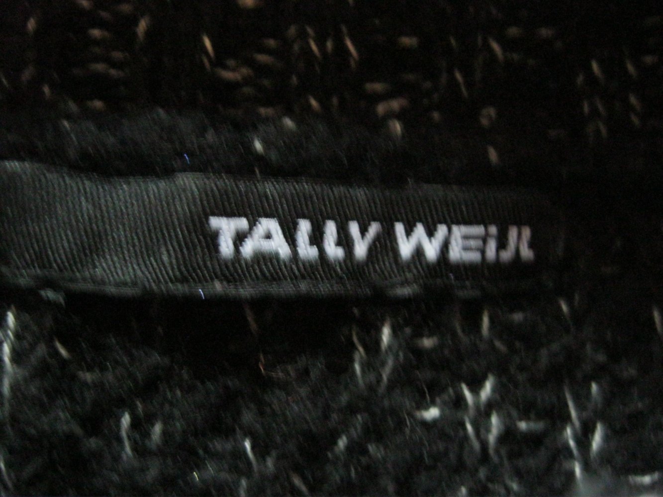 Strick-Pulli # Tally Weijl # Schwarz - Grau meliert # S/36