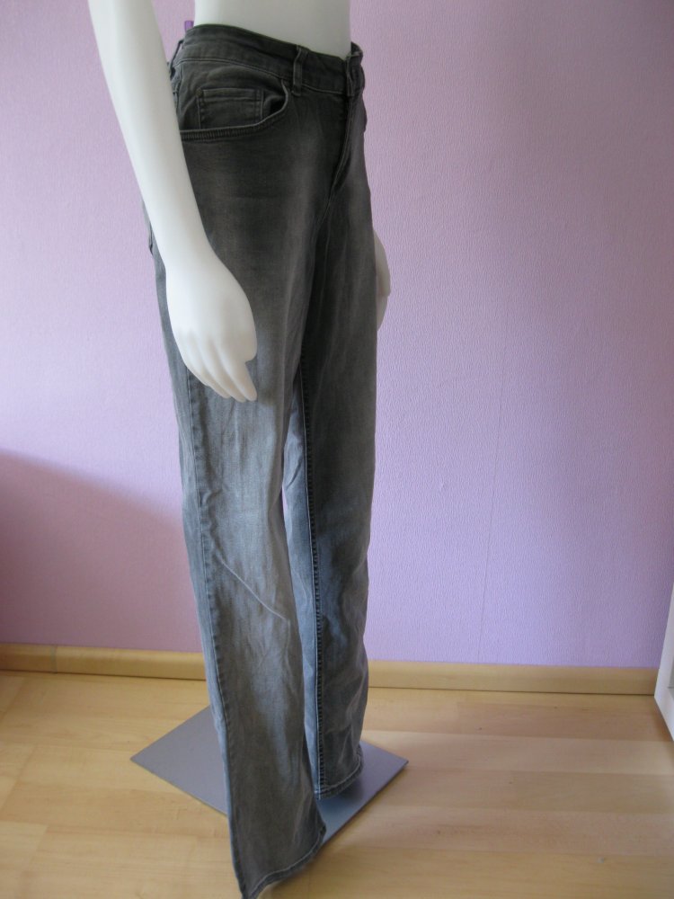 Jeans # Oui # Grau-Schwarz # 42