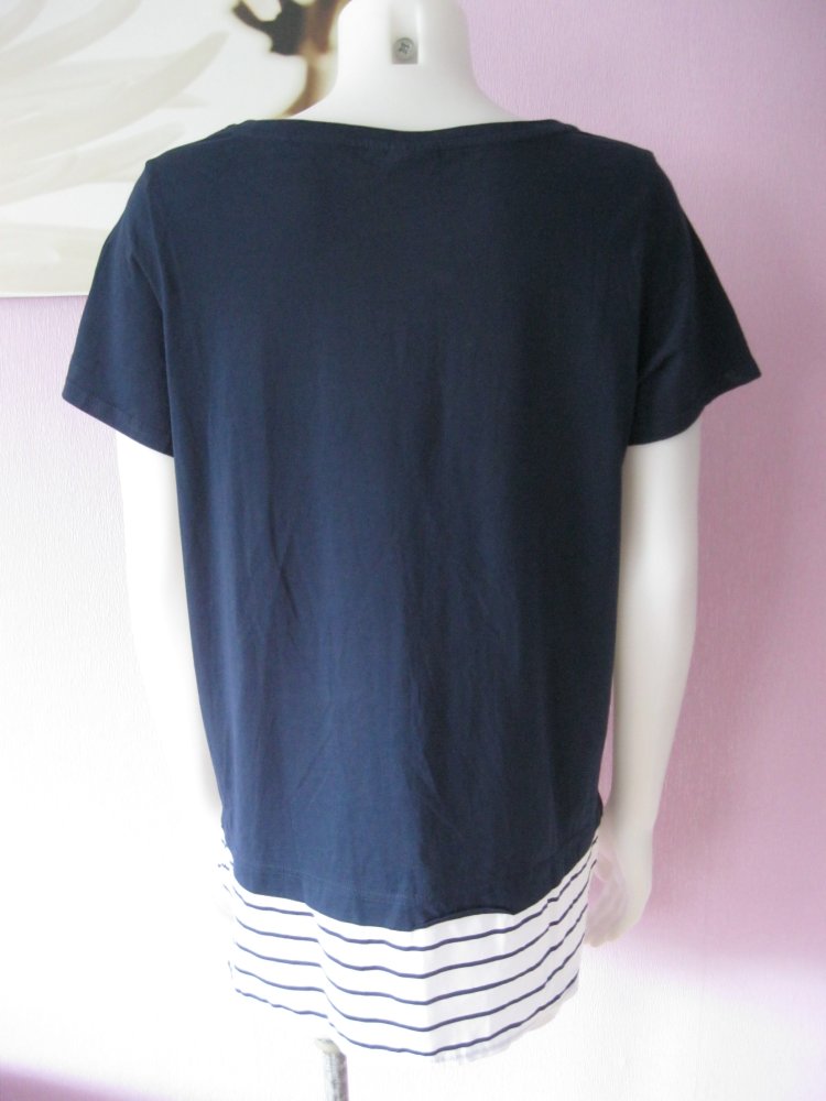 Giada T-Shirt Dunkelblau 100% Baumwolle 44/46