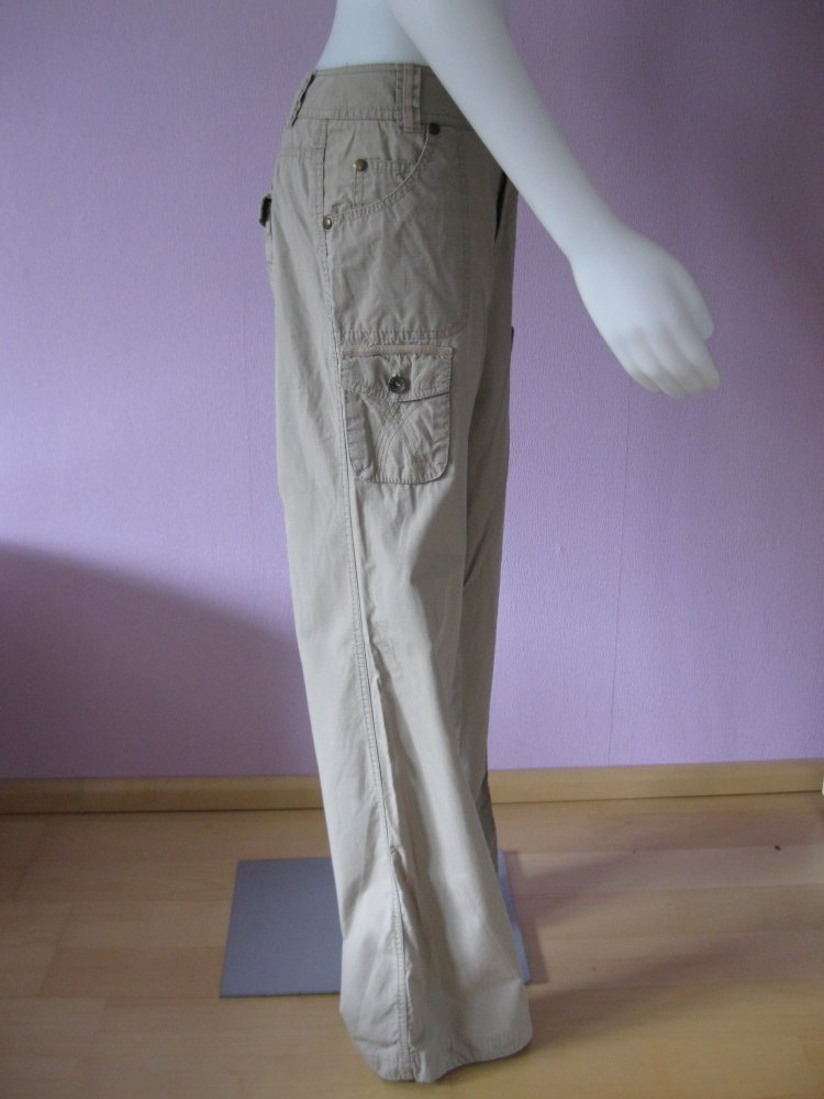 Cargohose # Esprit # 100% Baumwolle # Sandfarben # 36