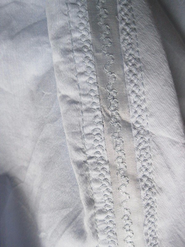 ST. Emile Bluse mit Hemdkragen hellblau Viskose/Seide L (40)