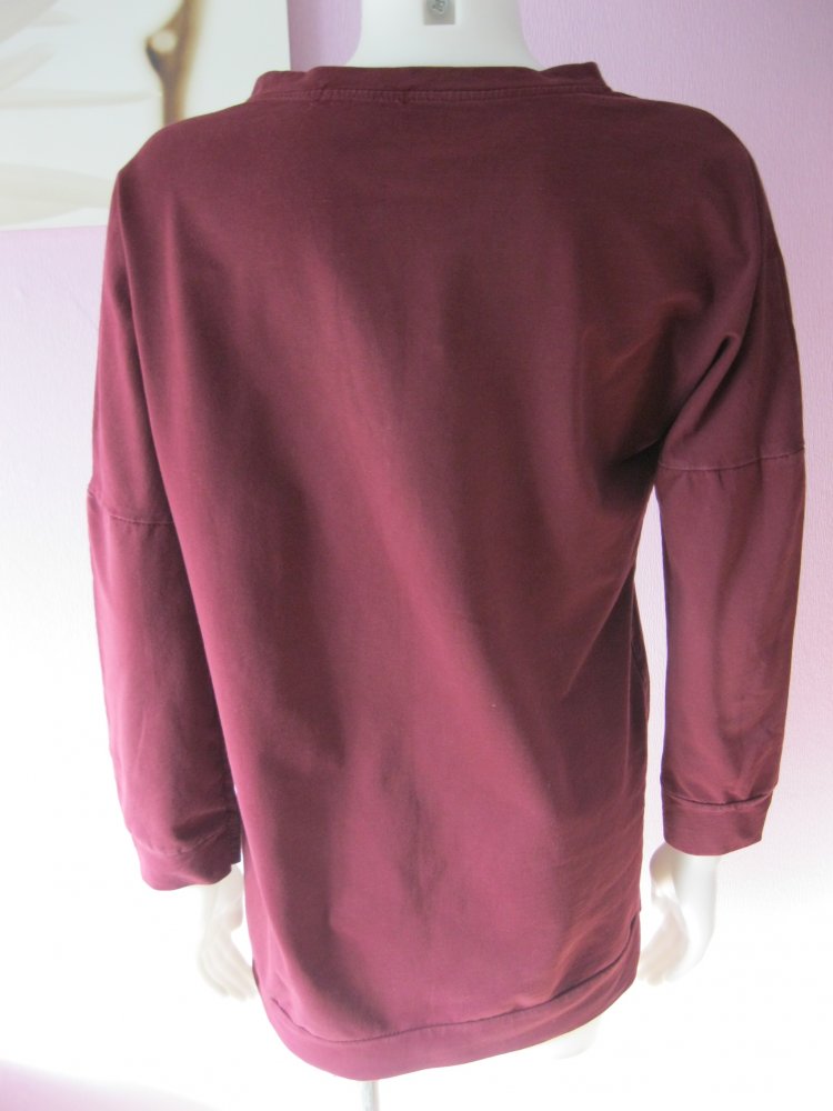 Sweatshirt # Today # Made in Italy # Burgunderrot # M