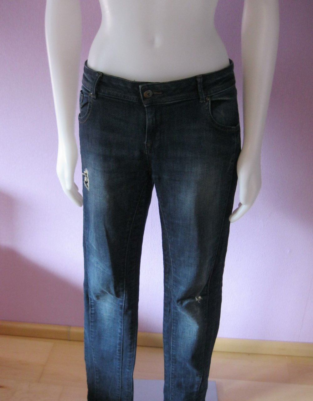 Skinny Jeans # Amisu # Dark Denim # Schwarz # 32
