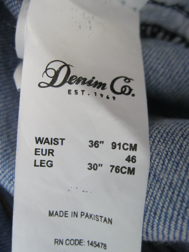 Jeans # Skinny # Denim Co. # Rpped Jeans # Hellblau # W36/L30