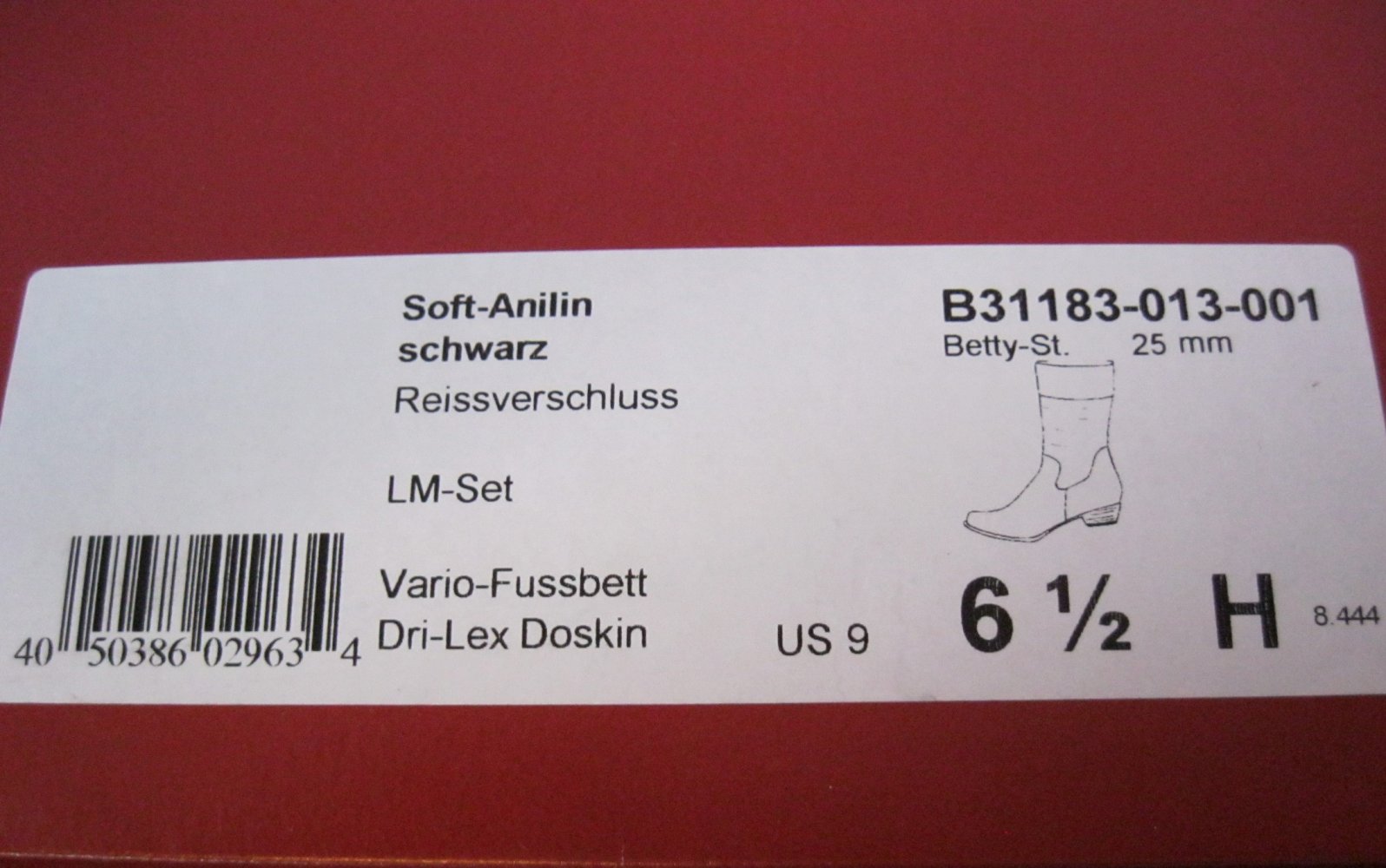 NEU # Semler Select # Stiefel # Betty # Echtleder # Schwarz # Gr. 40