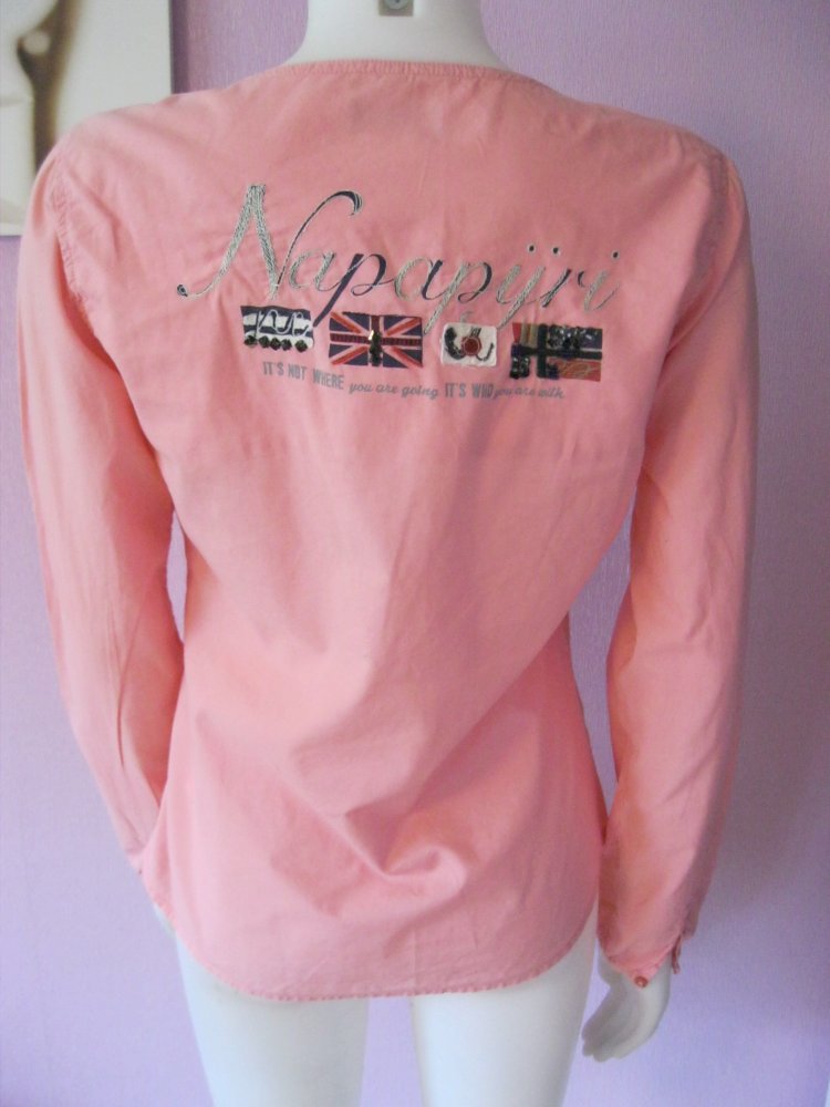 Bluse/Tunika # Napapijri # Rosa/Pink # 100% Baumwolle # M