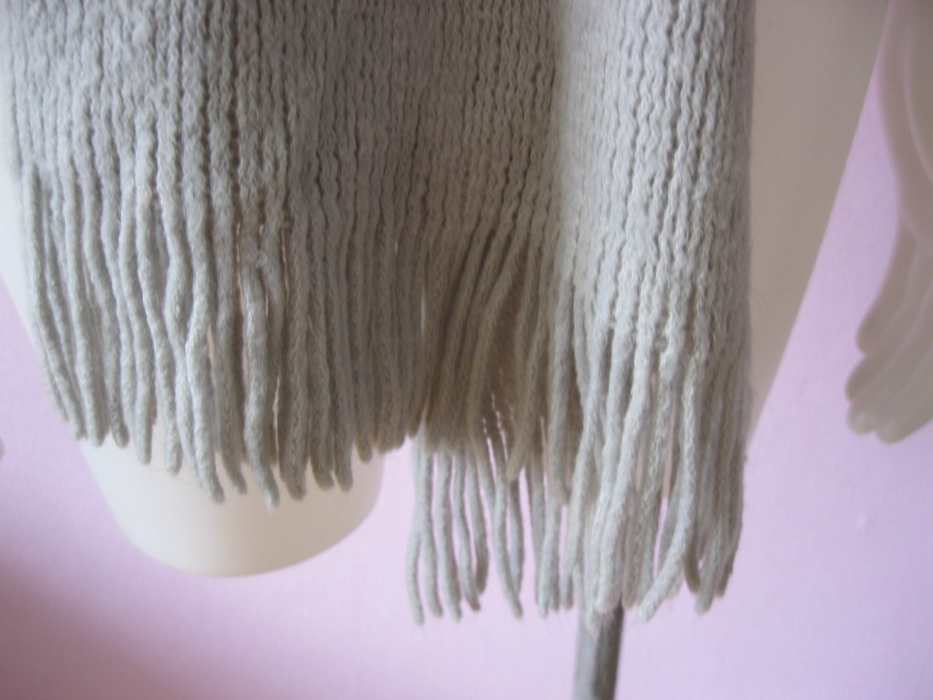 Primark Schal Tuch Grau Fransen