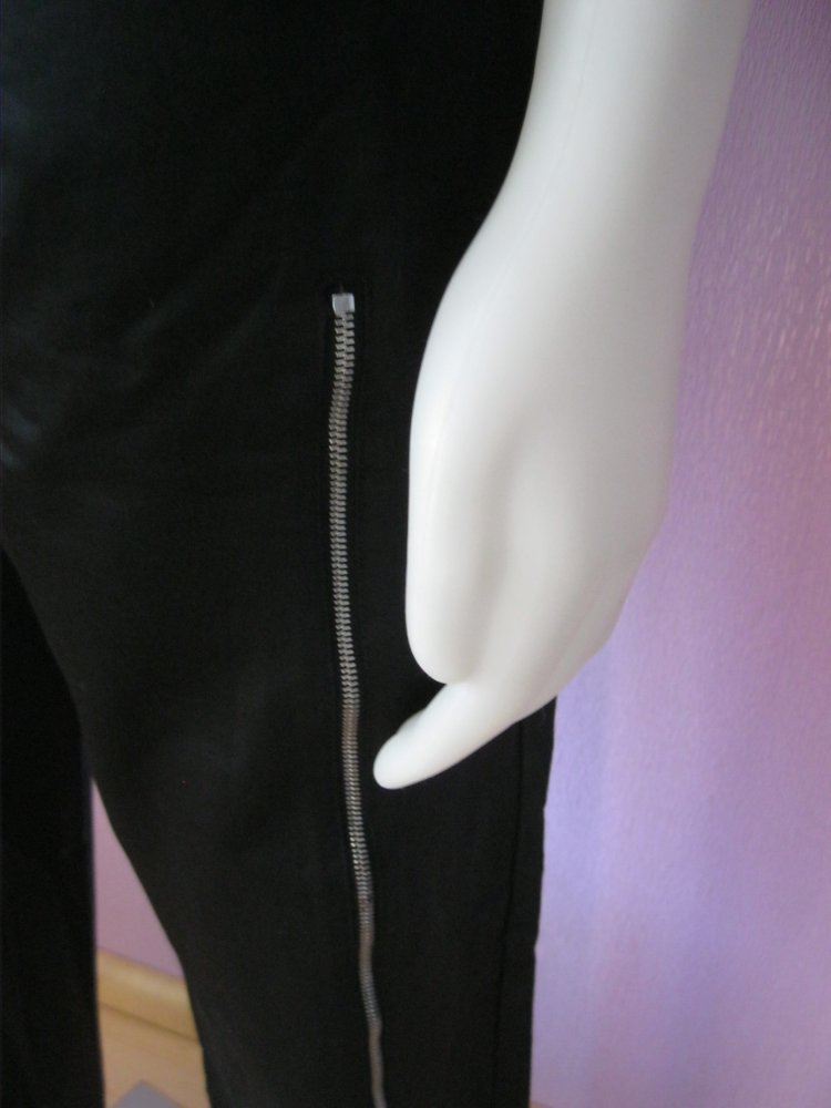 Stoffhose # Lisa Valli Jeans # Reißverschluss # Schwarz # 31