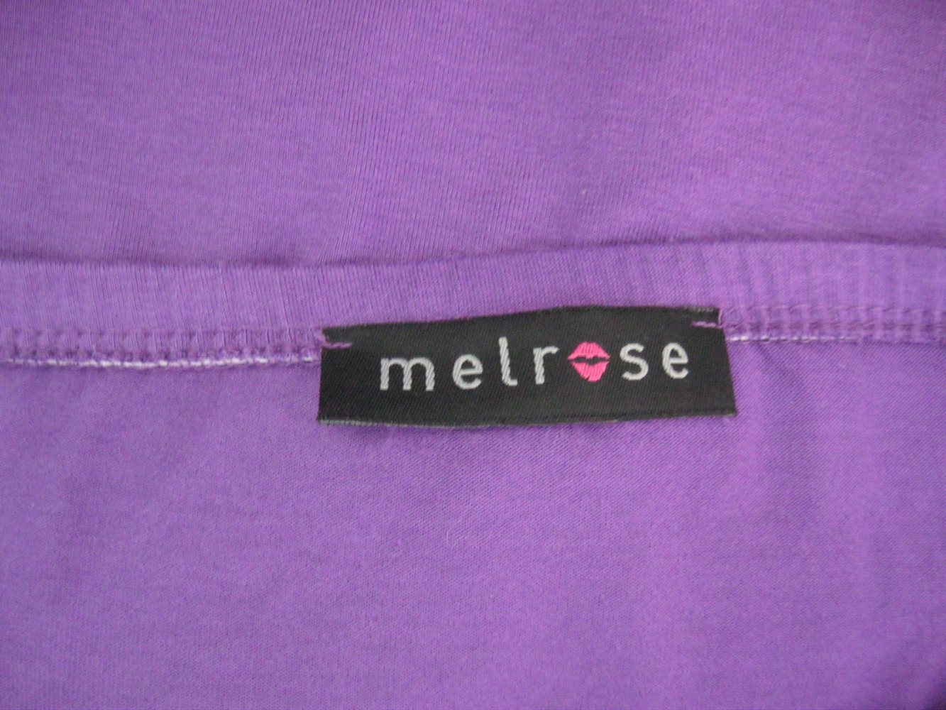 Mini-kleid # Melrose # Neckholder# Pailletten#Jersey # violett # S/M