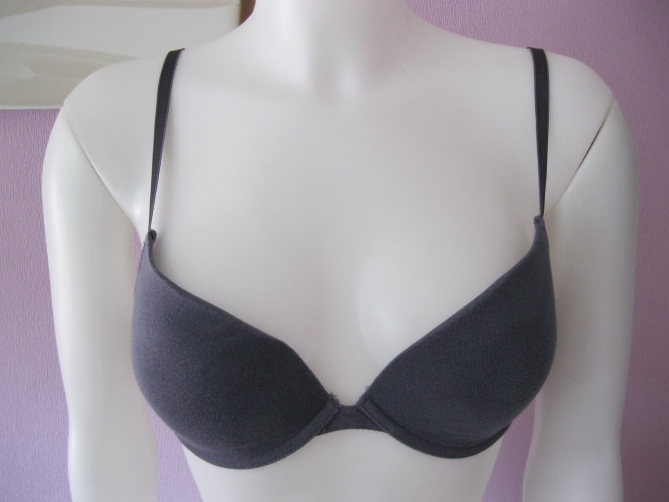 Push-Up BH # Grau # Spitze # 75 B
