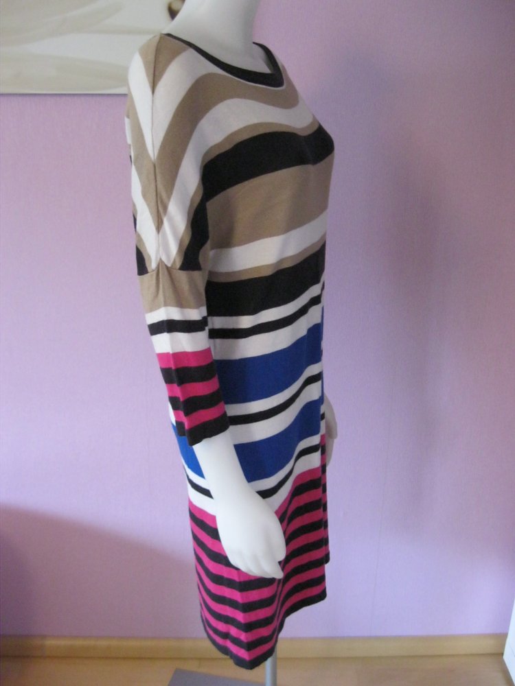 Feinstrickleid # Blockstreifen # S.Oliver # bunt # 40