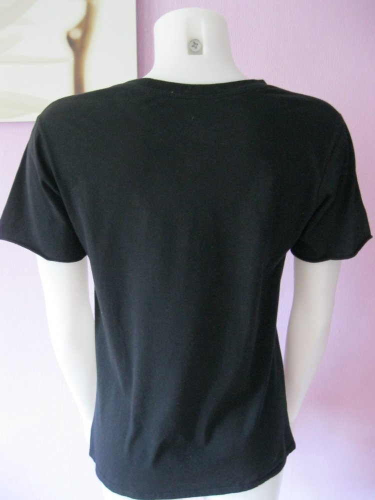 T-Shirt # Schwarz # Print # L