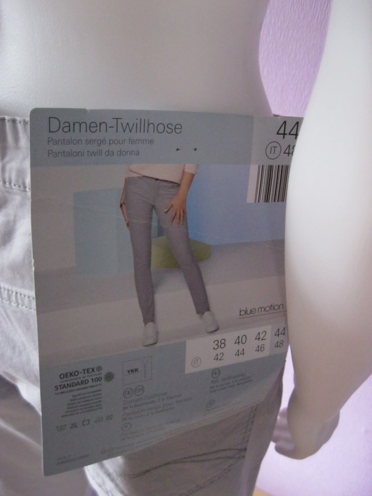 Neu mit Etikett #Twill Hose # Blue motion # Style 2 # grau # 44