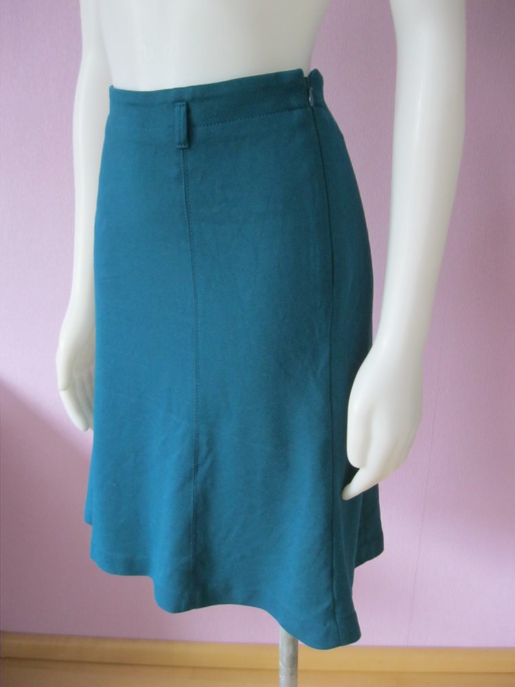 expresso Rock A-Line 123 Jansoale Viskose Smaragdgrün 38