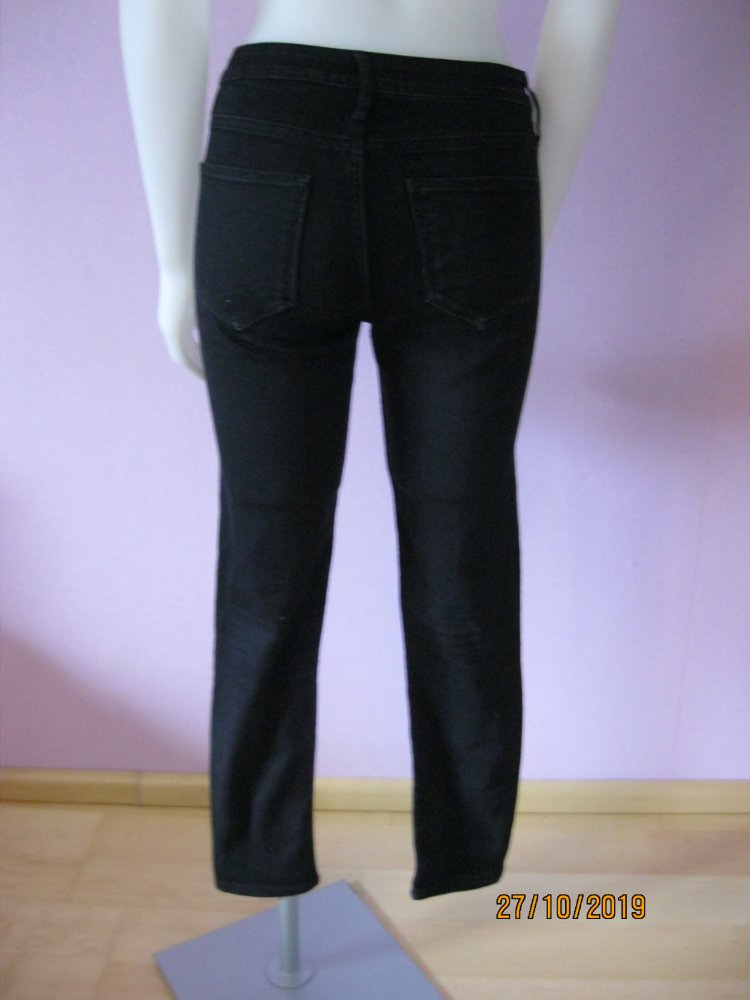 Skinny Jeans # Ankle # Regular Waist & Denim # 25/XS # schwarz