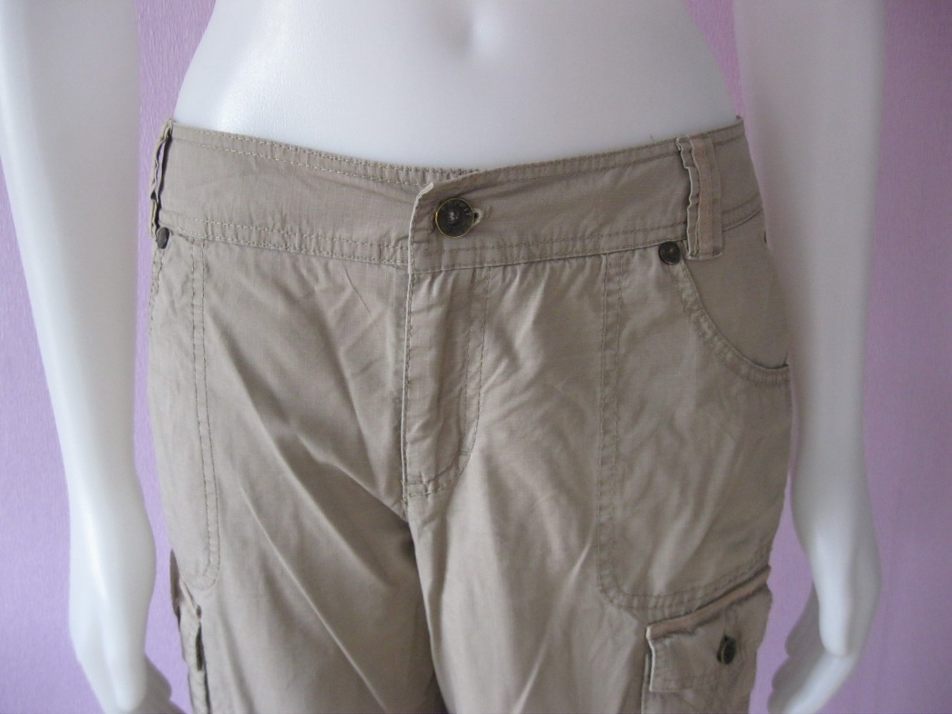 Cargohose # Esprit # 100% Baumwolle # Sandfarben # 36