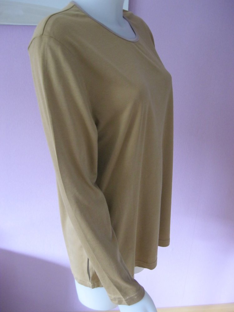 Pullover# Shirt # beige # 50% Baumwolle/Viskose # 40/42