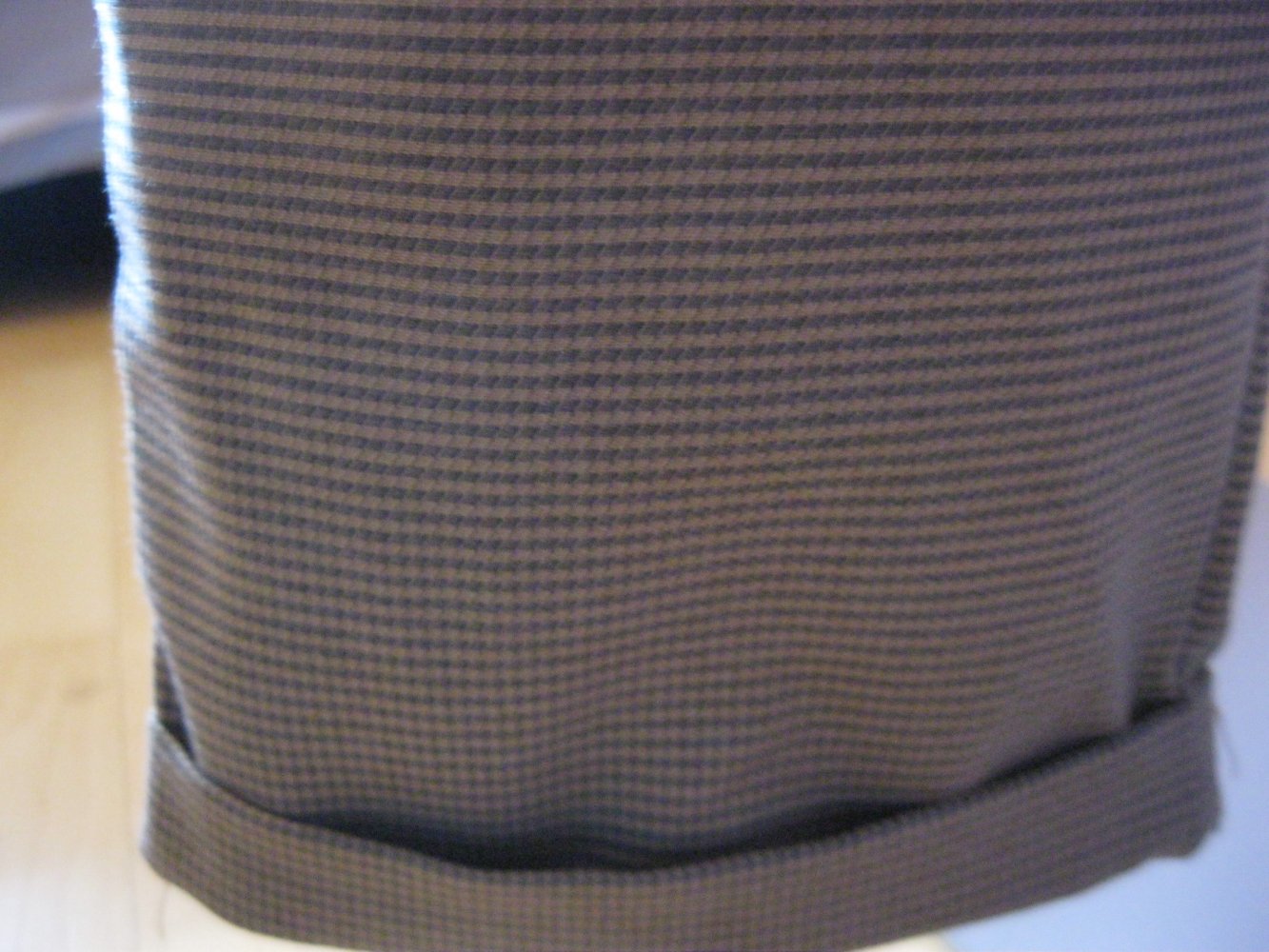 Stoffhose# Schlupfhose # Mango # Braun/Schwarz # kariert # S