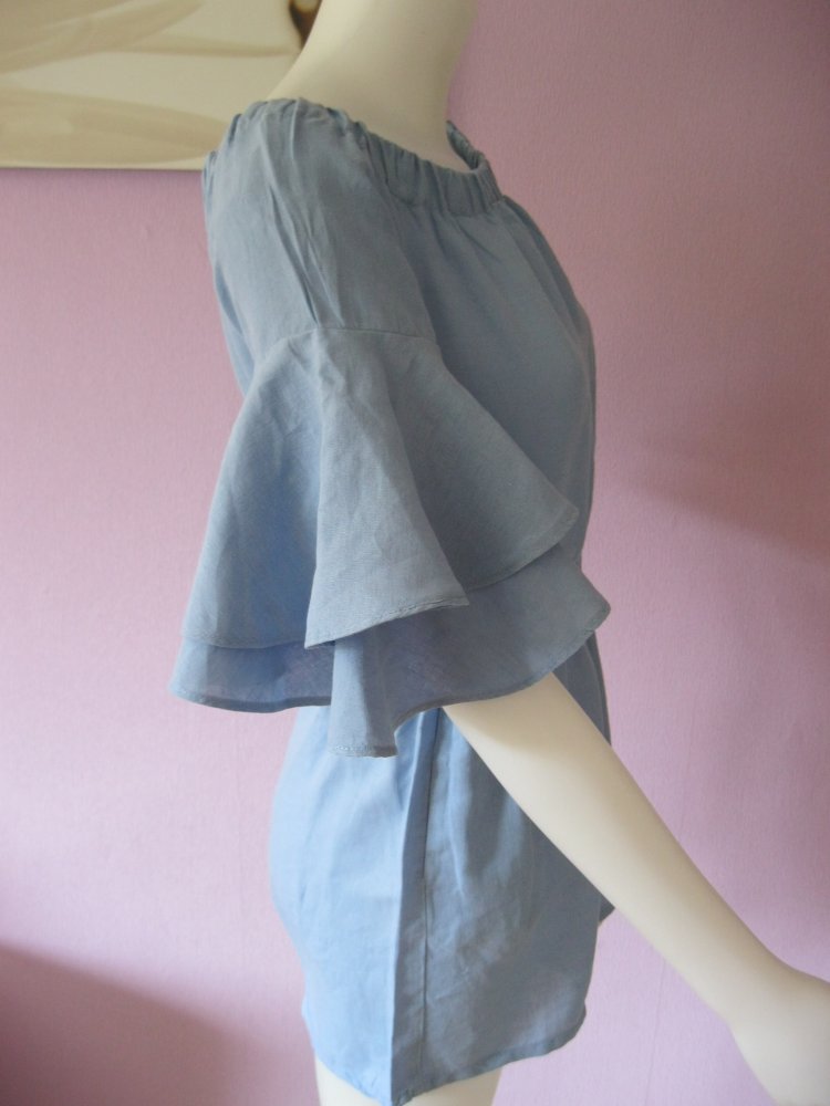 Overall-Kleid # Jumpsuit # Zara Basic # hellblau # M