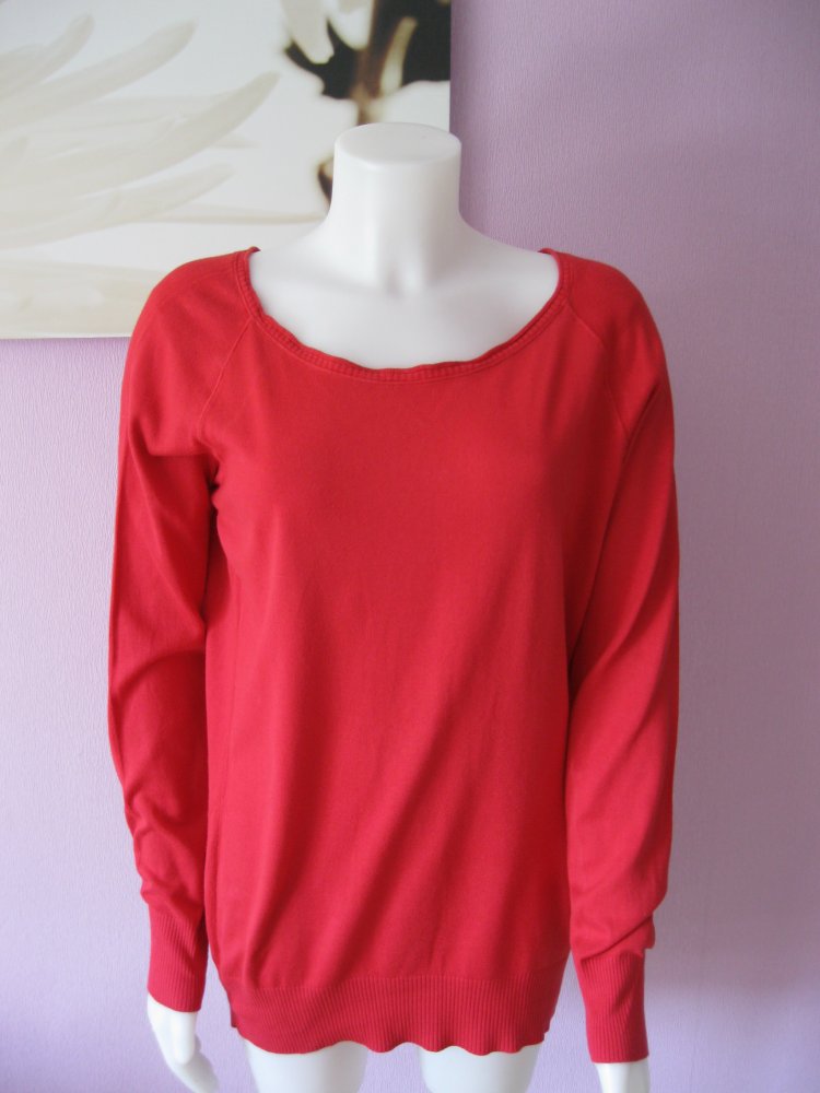 Feinstrick-Pulli # Style Benettom # rot # L