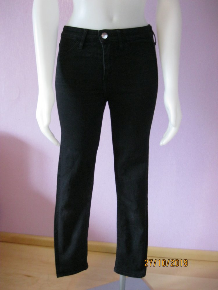 Skinny Jeans # Ankle # Regular Waist & Denim # 25/XS # schwarz