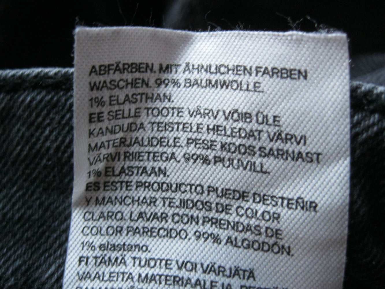 H&M Divided Jeans Shorts Baumwolle Schwarz 40