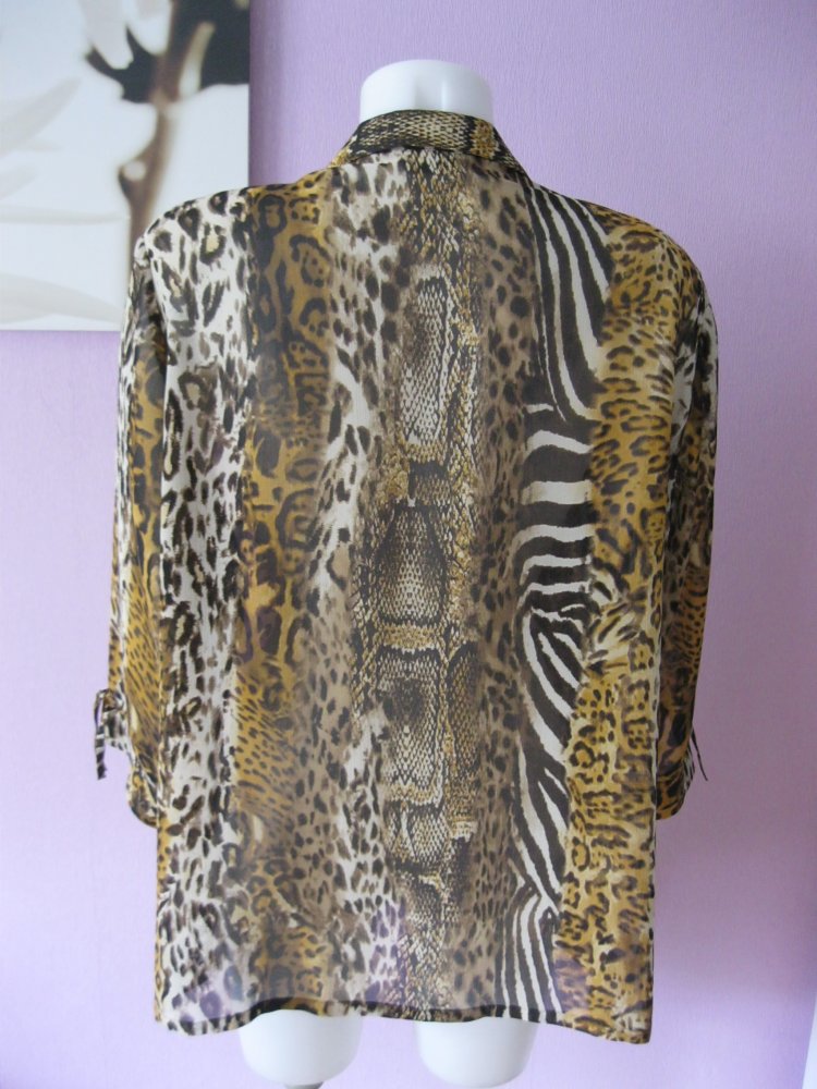 Bluse # 3/4-Arm # Sommermann # Tigerprint # 48