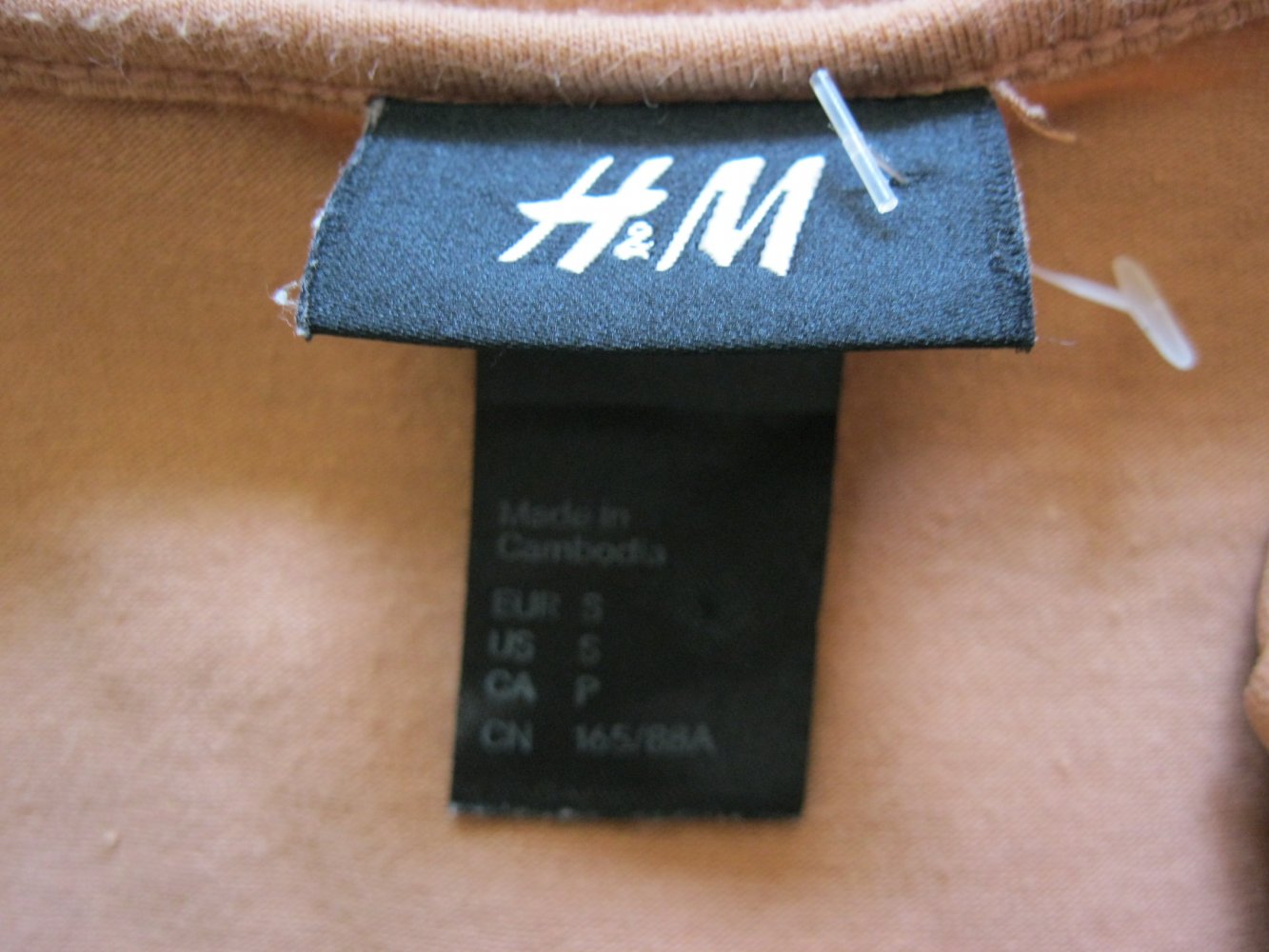 Shirt # 3/4-Arm # H&M # Braun # Schulter-Besatz # S