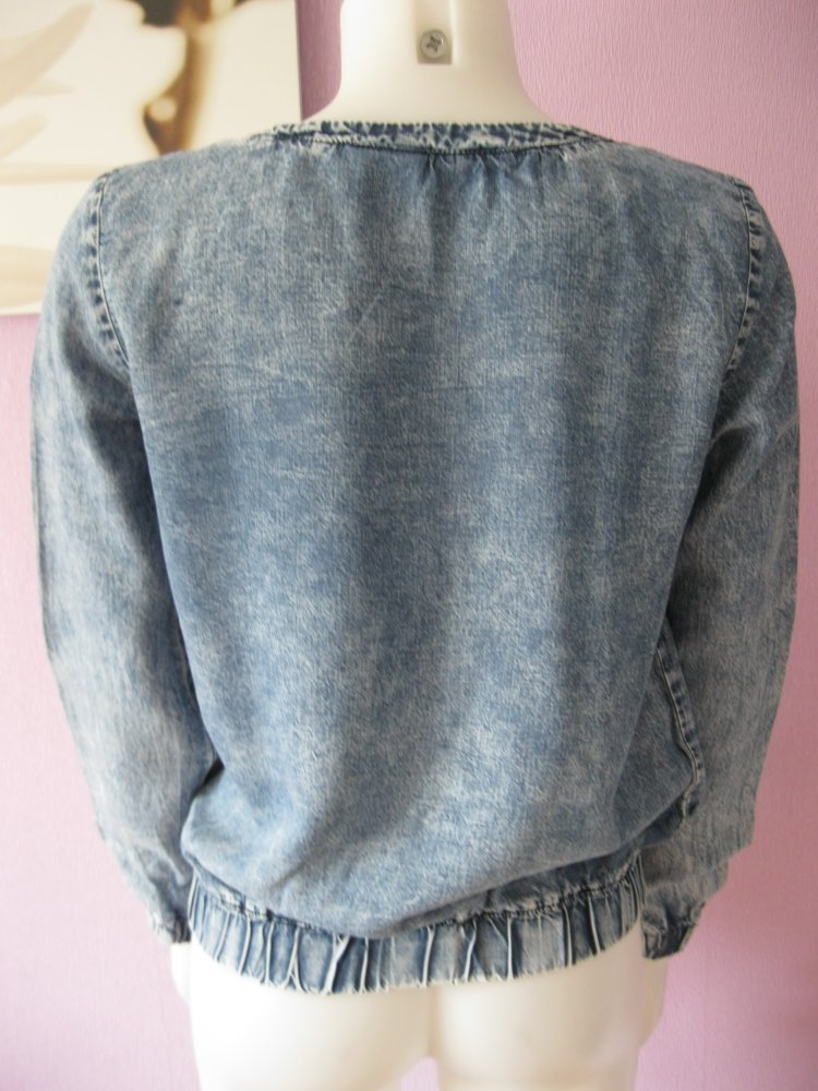 Jeans-Bluse # H&M # Blau # 34