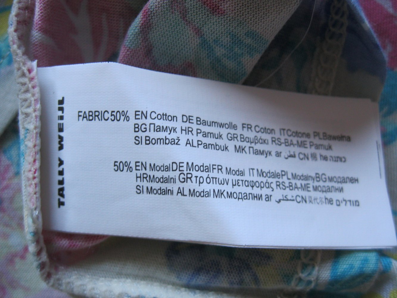 Tanktop # Tally Weijl # bunt/geblümt # M/ over-size