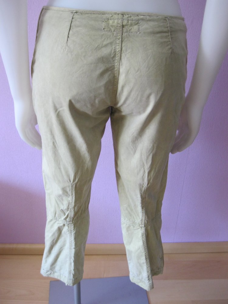Stoffhose # 3/4-Hose # Senffarben # XS/S