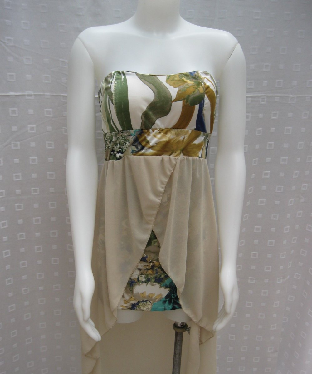 Sommerkleid # Mini # schulterfrei # Gr. S