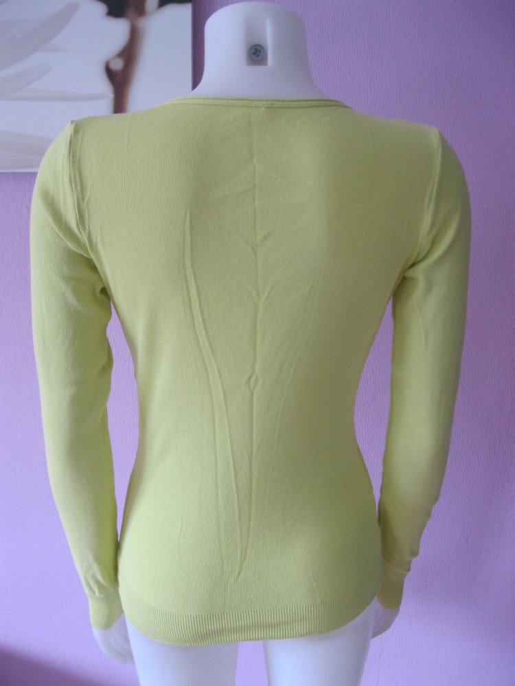 Strickjacke # Cardigan # Neongrün # S