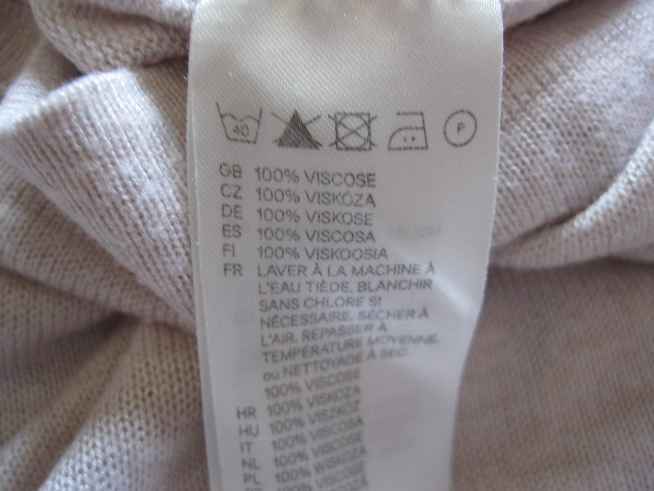 Crop-Pulli # H&M # 3/4-Arm # Nude # Oversize