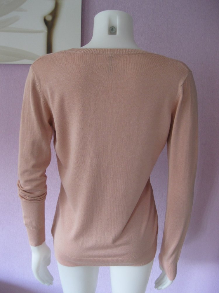 Feinstrick-Jacke/Cardigan # Chicorée # Aprikose # M