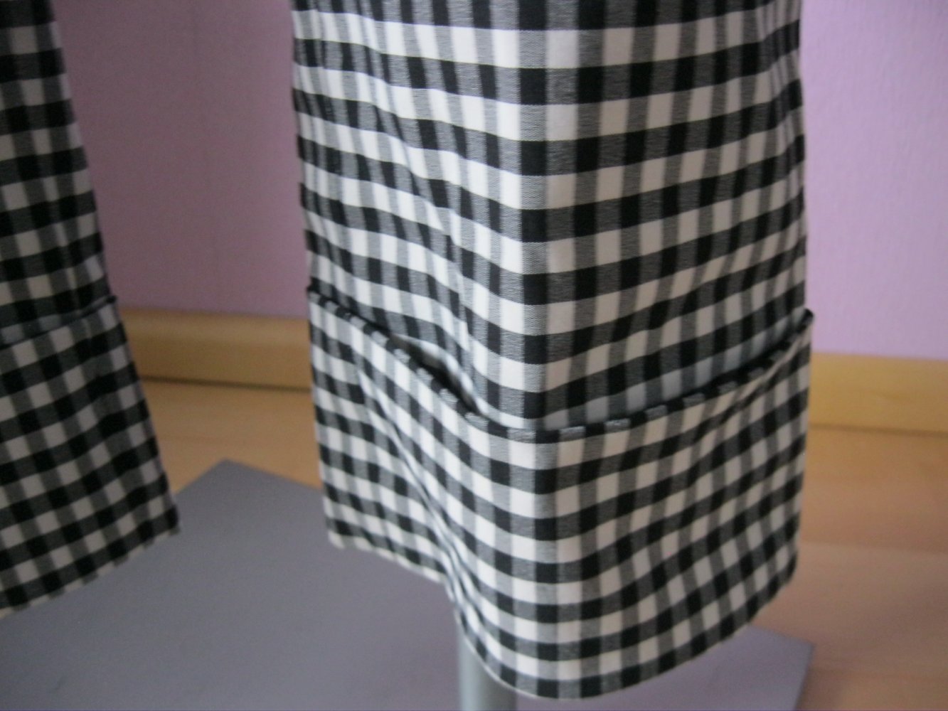 7/8-Hose # Avitano Collection # kariert # Schwarz/Weiß # 38