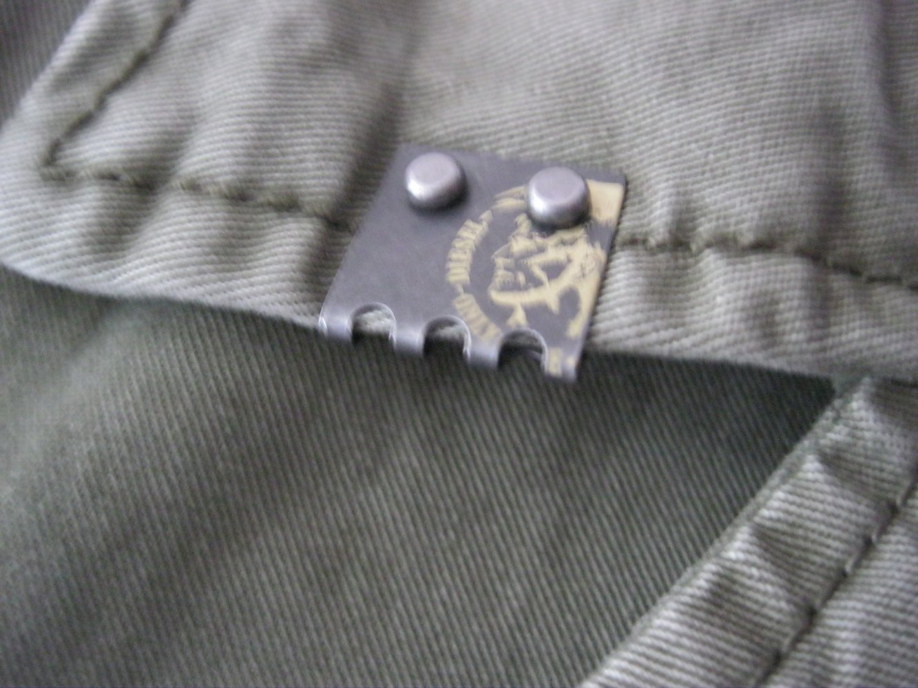 Kurzjacke # Blazer # Diesel # Denim # Oliv# M