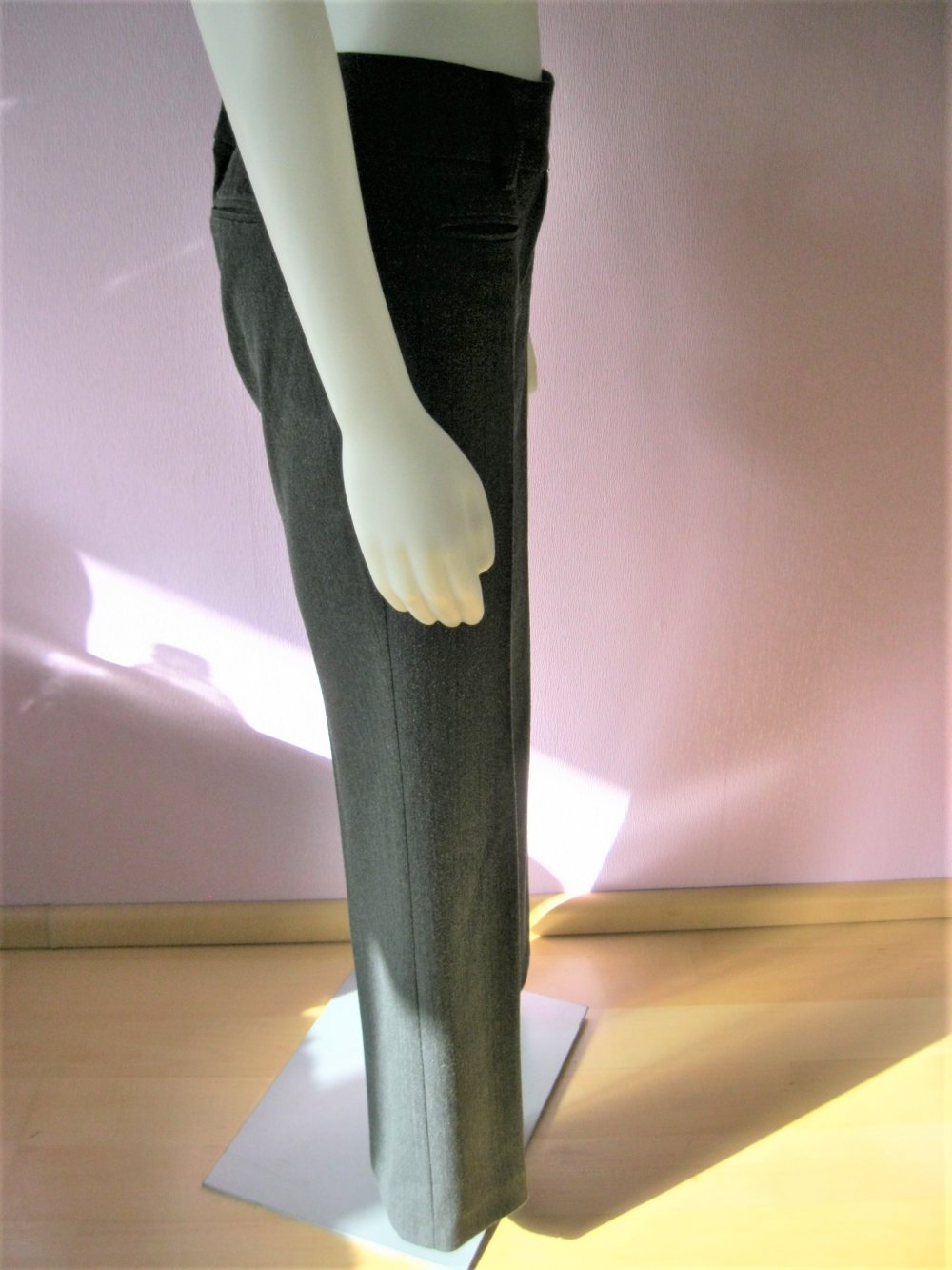 Stoffhose # S.Oliver # Businesshose # Nadelstreifen # Dunkelgrau # 38