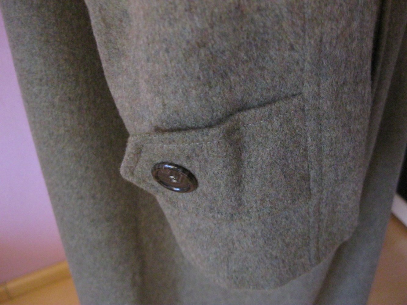 Mantel # 100% Schurwolle # Franz Haushofer # Antonette # Moosgrün # 40