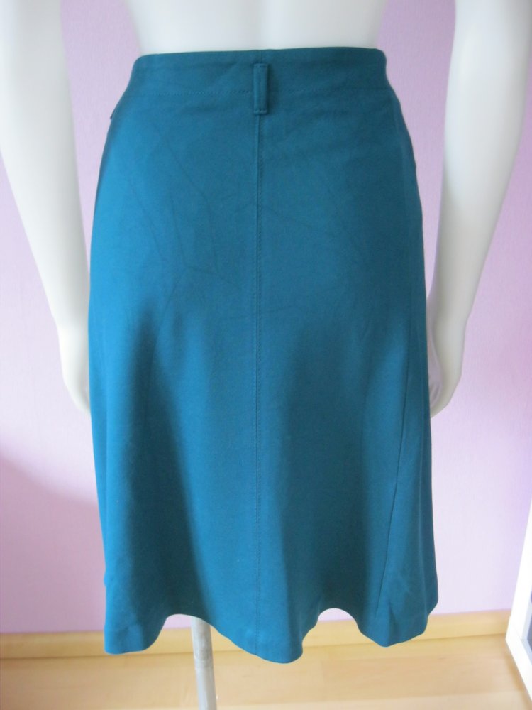 expresso Rock A-Line 123 Jansoale Viskose Smaragdgrün 38