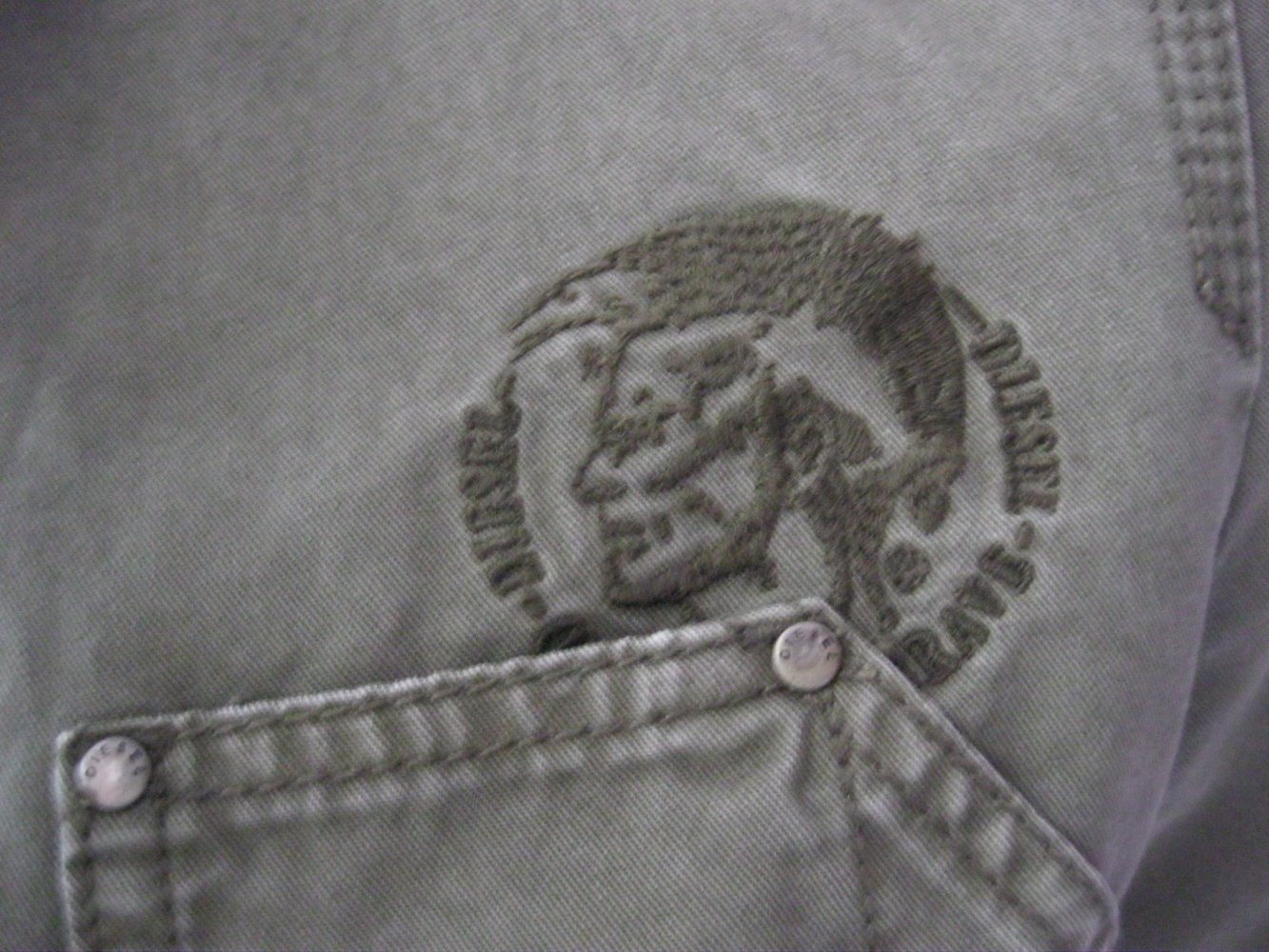 Kurzjacke # Blazer # Diesel # Denim # Oliv# M