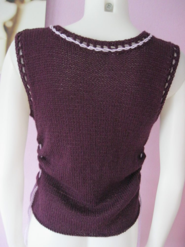 NEU Top gestrickt Handmade Lila S-L