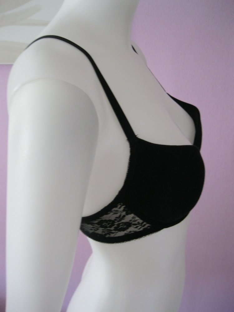 Push up BH # H&M # Schwarz # Spitze # 75 B
