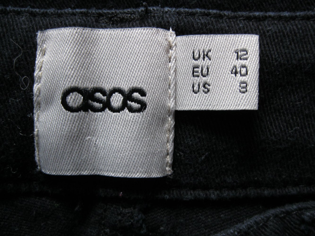 Skinny Jeans # ripped # ASOS # schwarz # 40