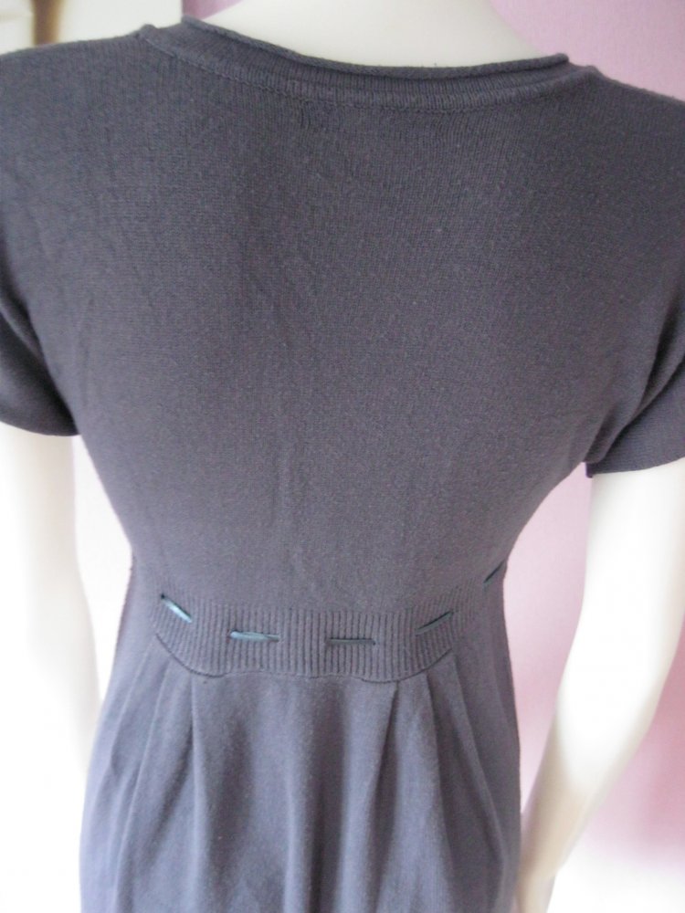 Strick-Kleid/Tunika # ED.Sytle # Blau # Kurzarm # Viskose # M