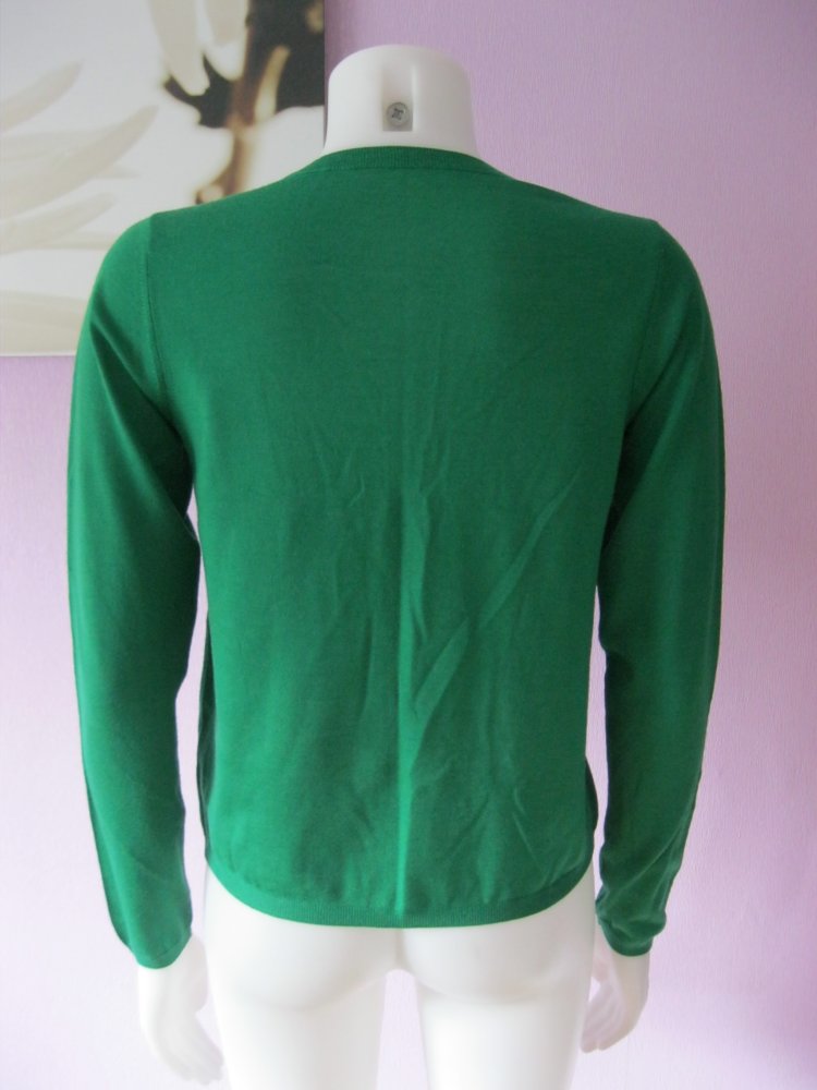 Feinstrickjacke # Grün # S-M