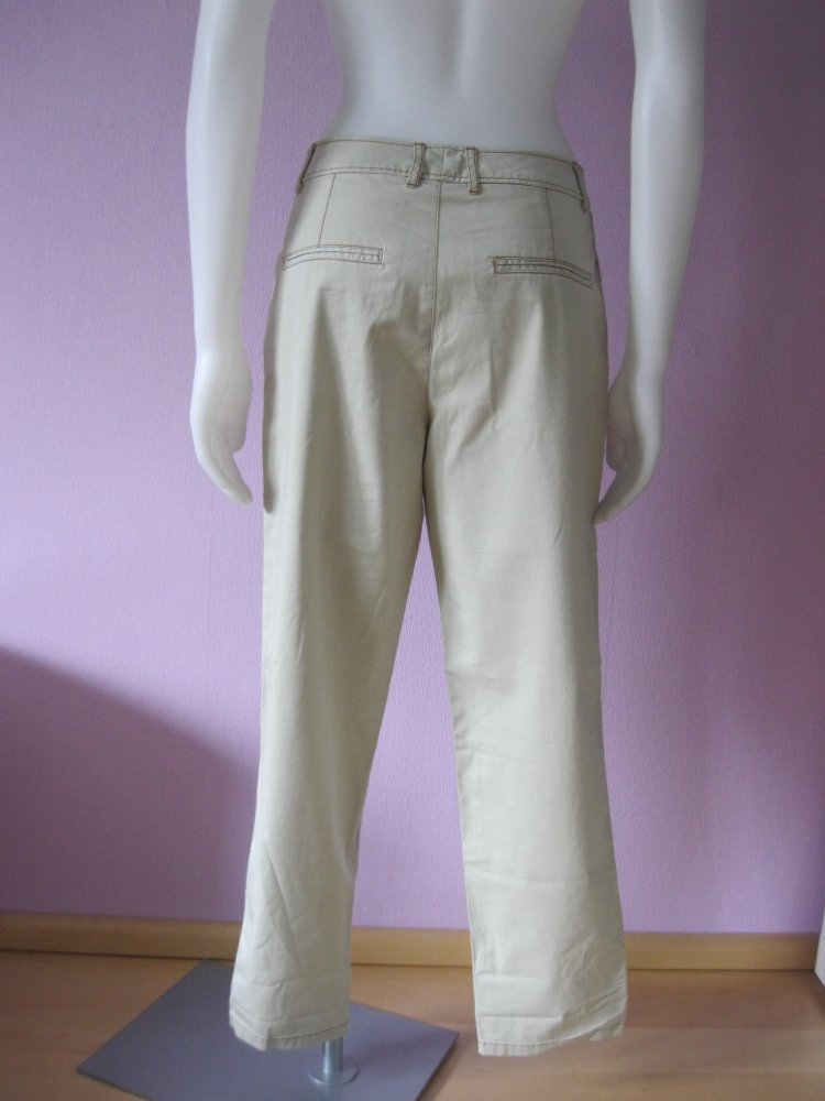 Stoffhose # Rosner # Mareike # Outdoor-Hose # Creme # Baumwolle # 38