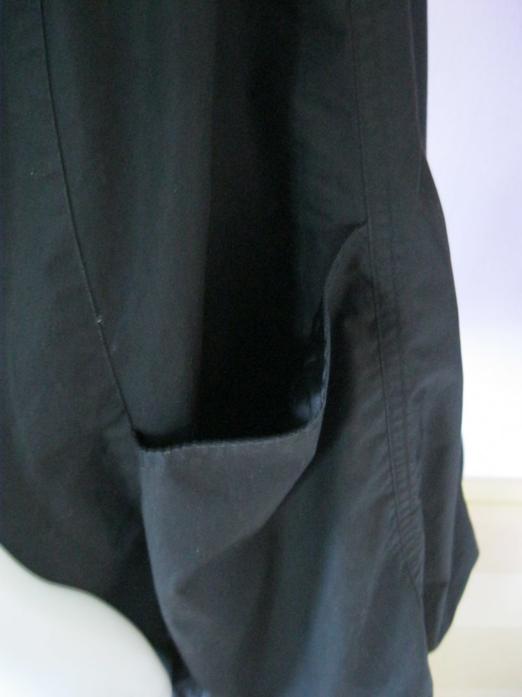 Ballon-Kleid # Only # Schwarz # Gürtel # 40