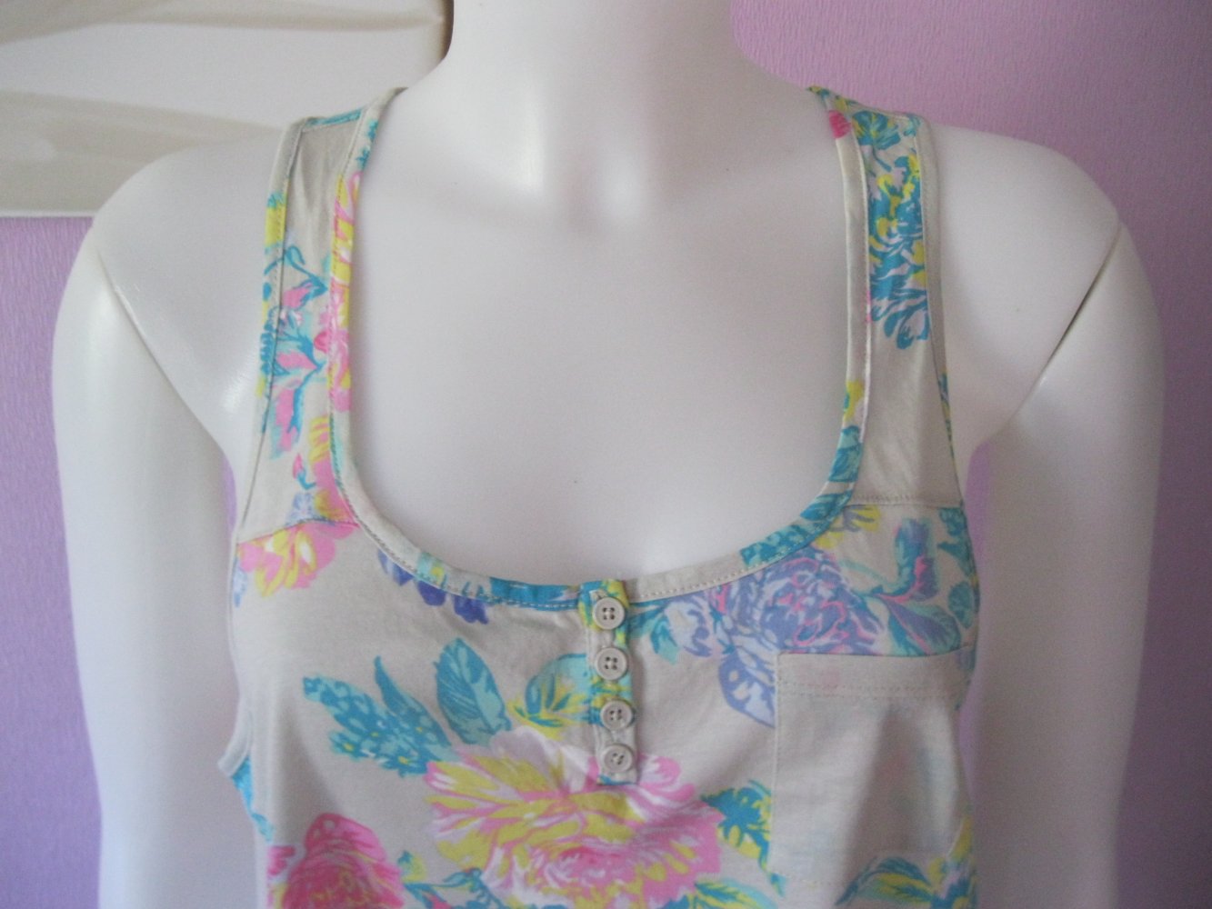 Tanktop # Tally Weijl # bunt/geblümt # M/ over-size