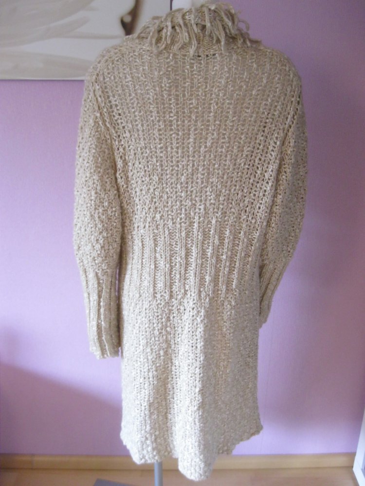 Designer Strickmantel # Sonja Marohn # Creme # 48